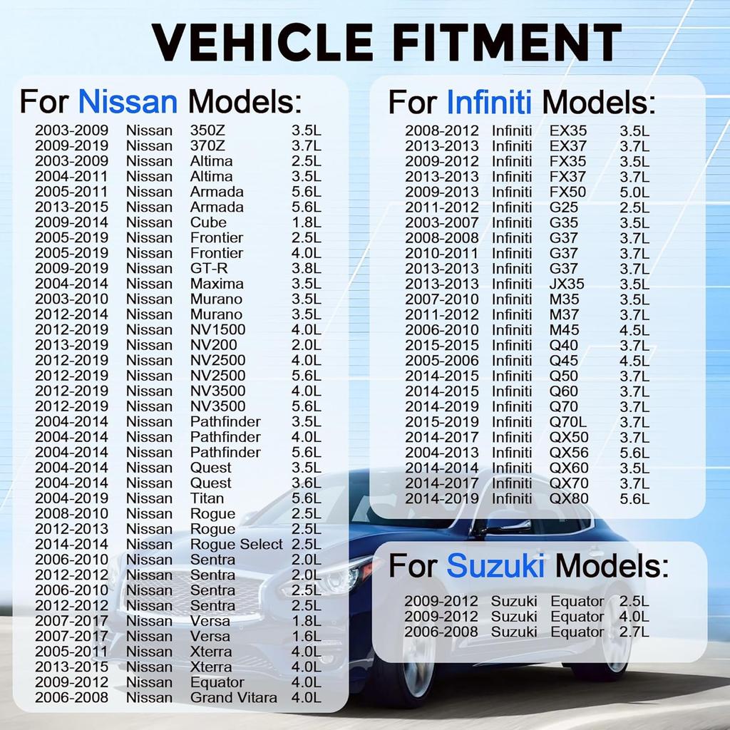 Датчик расхода воздуха ДМРВ Совместим с Nissan 350Z 370Z Altima Frontier Murano NV1500 NV2500 NV3500 Xterra Infiniti EX35 FX37 G35 G37 QX56
