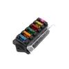 6 Way Fuse Holder Box Car Vehicle Circuit Blade Fuse Box Block With ATO Fuse Block Auto Car
