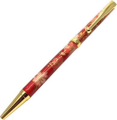 Шариковая ручка Mino Washi, красная, плакучая вишня, цветок,