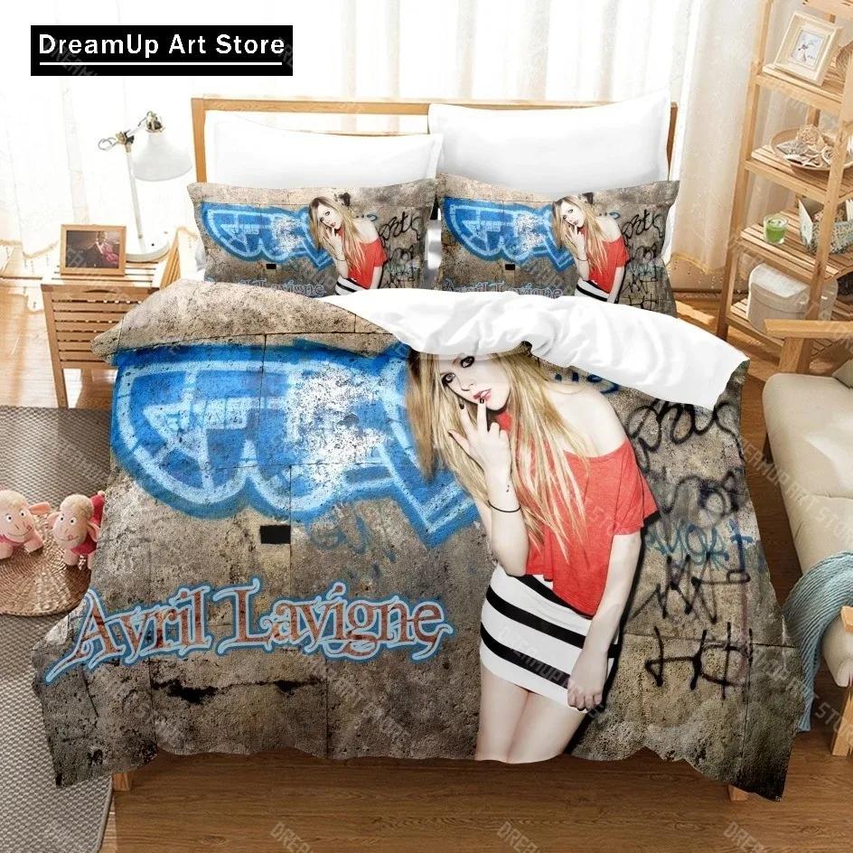 3D Печатный Постельное Белье Avril Lavigne Милый Пододеяльник Покрывало на Кровать С Наволочкой Размер Twin Single Queen King Для Мальчиков Взрослых Домашний