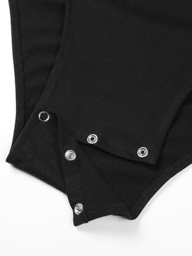 Мужская рубашка с длинным рукавом и промежностью, пижамы, боди, майки, трико, топ