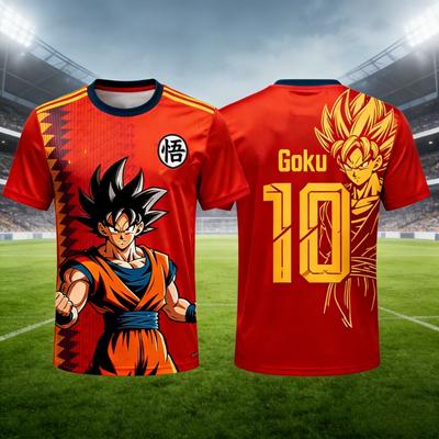 Летняя футболка Dragon Ball Retro Fitness 2026 Мужская Оверсайз С 3D-печатью Короткий рукав