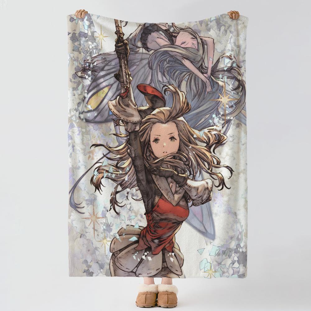 Игра G-Granblue Fantasy-y Бросок Толстое Уютное Фланелевое Одеяло, Многоцелевое Использование В Помещении На Улице Ежедневный Сон