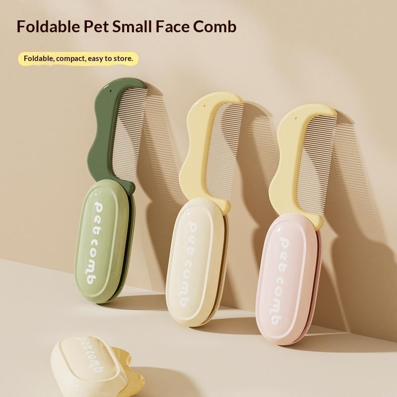 Foldable cat Comb, Row Comb, Detangling Comb, Bristle Brush, Shedding Needle Comb, Special Cleaning Tool for Dogs