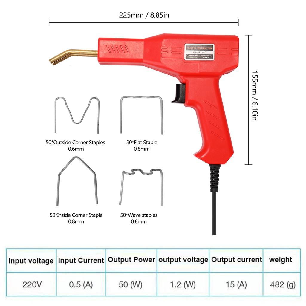 Car Bumper Crack Repair Welding Machine Handy Plastics Welders PVC Repairing Machine Welding Equipment 220V Car Bumper Repair Hot Staplers Machine