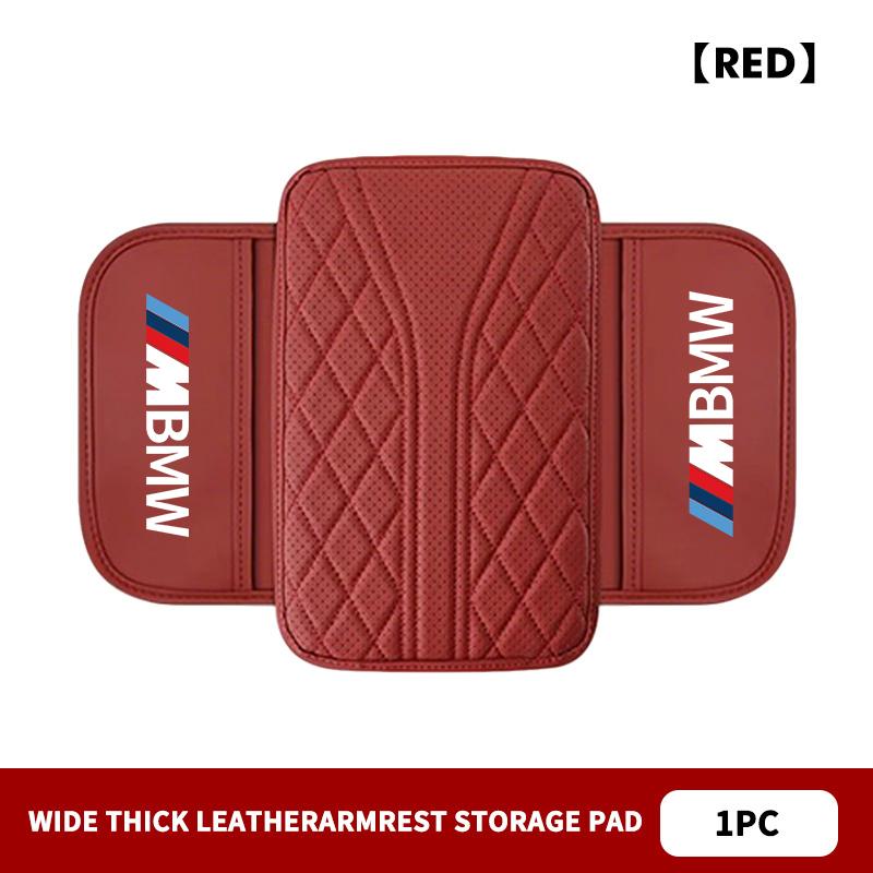 Leather Car Armrest Center Console Pad Auto Seat Arm Rest Mat For BMW Performance M E87 E30 E46 E28 F35 G20 E93 F20 X3 X UNYDV1