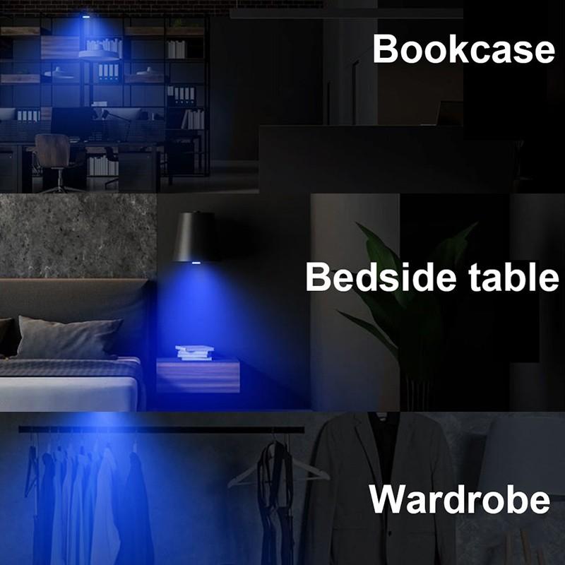 1/3/5pcs Car LED Touch Lights Wireless Interior Light Auto Roof Ceiling Reading Lamps USB Charging Car Atmosphere Light