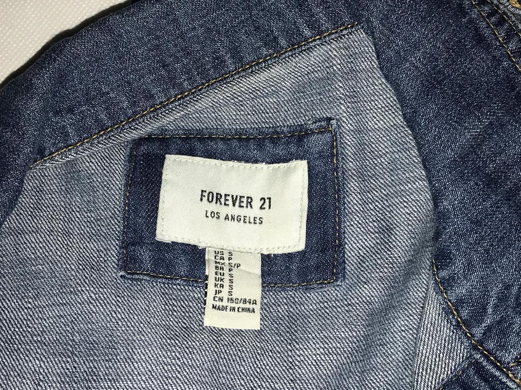 Синяя куртка Jens Forever21 Los Angeles S - б/у