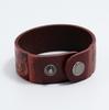 Women' Chopped Leather Bracelet Red