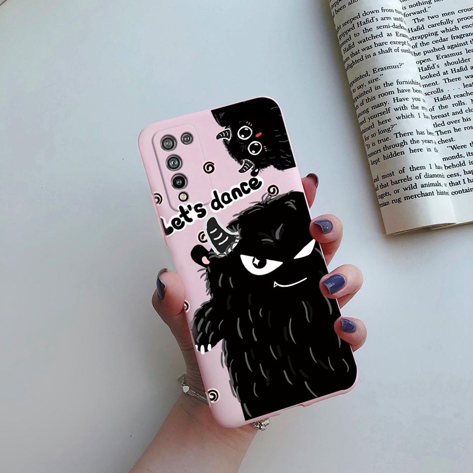 For Huawei Honor 10X Lite Case DNN-LX9 Cute Cartoon Flowers Cover For Honor10X Lite Honor 10 X 10X Lite Phone Cases Soft Bumper