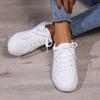 Flat Bottomed Casual Lace Up Sports Board Shoes Round Toe Women's Shoes