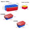 1050/1300 мл контейнер для завтрака Building Block с посудой портативный двухслойный контейнер Bento для студенческого офиса фруктовый салат герметичная коробка