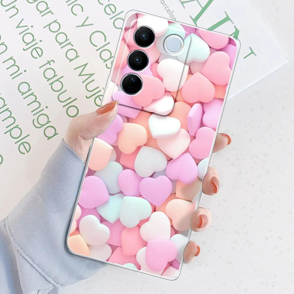 Для Vivo V29 Pro Vivo V29E Чехол-крышка Для Vivo V27E /V27 Pro Прозрачный Мягкий Силиконовый Чехол для Телефона Funda Для VivoS16E /S16 Pro Coque