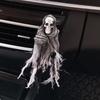 Украшение на машину в виде черепа - Дизайн черепа, Подарок на Хэллоуин, Декор для вентиляционного отверстия автомобиля, Подходит для всех автомобилей, Улучшает удовольствие от вождения