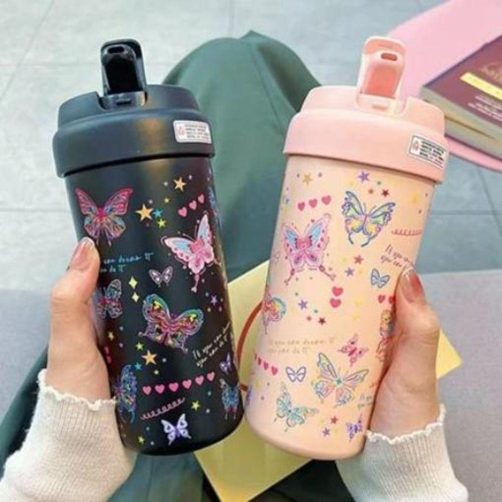 550ML Water Cup Stainless Steel Vacuum Insulateds Cup Cute Flask Tumbler