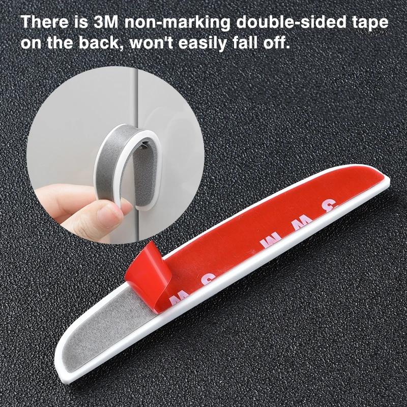 For Lexus F SPORT ES RX NX LS UX LM LX GX LC RZ IS 4Pcs Rubber Anti Collision Strip Car Door Rearview Mirror Protector Stickers AER1