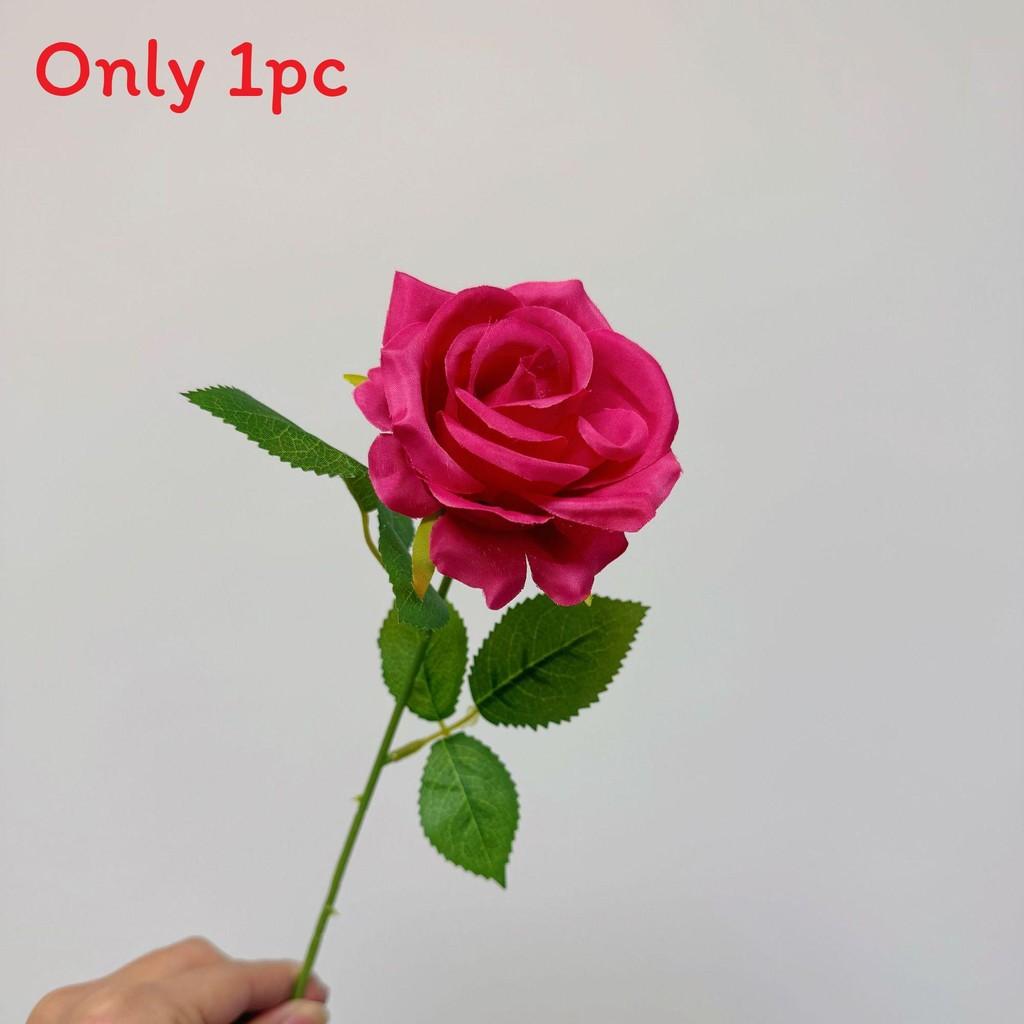 Artificial Silk Rose Flower For Wedding Party Home Decor Wall Display Arrangement