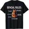 Бенгальские правила _ Розетчатый бенгальский кот Владелец Любитель кошек Футболка