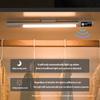 Bar LED Lights Motion Sensor Cabinet Lights Digital Display Desk Lamp Type C Rechargeable Lights for Kitchen Closet Night Light