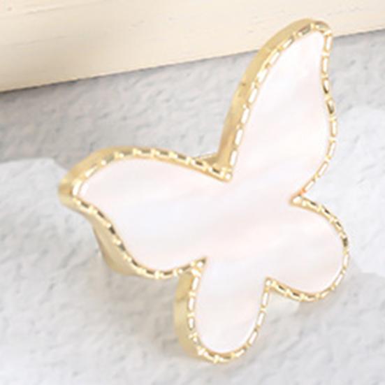 Ring Palette Universal Easy To Clean Golden Color Edge Nail Art Board Ring Plate for Mixing Foundations