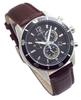 Мужские часы Citizen Eco-Drive Chronograph VO10-6742F BR с коричневым кожаным ремешком и дополнительным черным ремешком