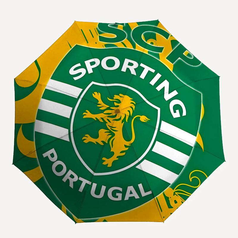 Sporting CP, Portugal Automatic Opening and Closing, 8 rib Structure Portable Umbrella, Suitable for Men and Women in All Seasons Perfect G