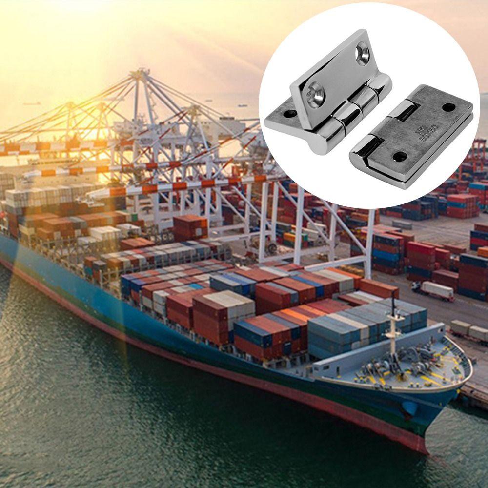 with 4 Holes Boat Hinges Solid Cast Hatch Cabinet Door Hinge Stainless Steel Butt Hinge Glass Door