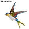 Cute Animal Swallow Brooch Enamel Alloy Jewelry For Women Scarf Suit Clothing Hat Coat Sweater Party Pins