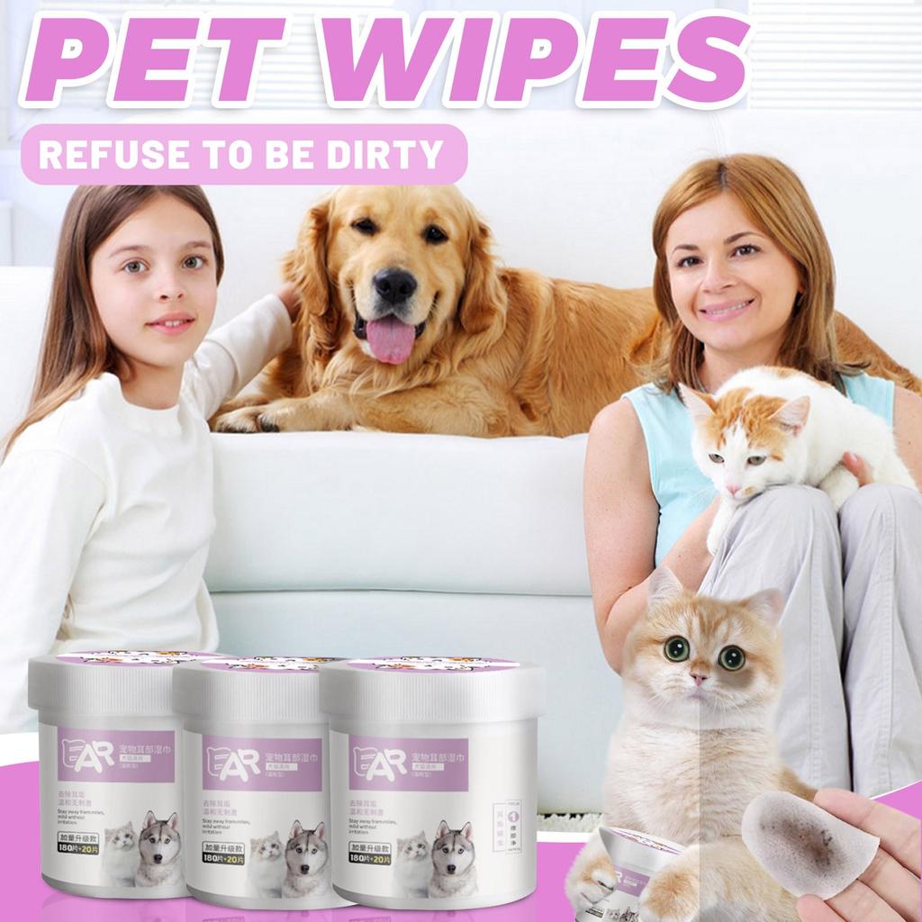 Чистящие салфетки для домашних животных, от слезных пятен, нетканые салфетки для глаз, для очистки грязи в глазах собак и кошек, универсальные салфетки 20 мл