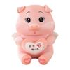 Adorable Pink Pig Plush Toy With Heart Soft Crystal Velvet Stuffed Animal For Kids