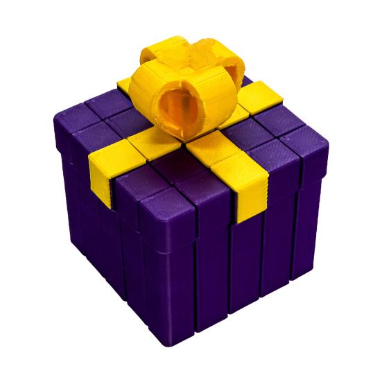 Подарочная коробка Игрушка-непоседа 3D-печать Рождественское украшение Трансформируемая подарочная коробка Игрушка для снятия стресса Наполнитель для чулка для подростков и взрослых Праздничное украшение