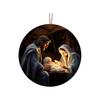 Nativity Scene Ornaments Acrylic Flat Hanging Pendant Keepsake The Birth of Jesus Decor for Christmas Tree Party Car Wall Door
