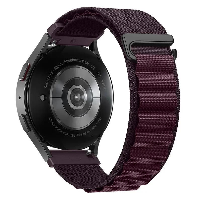 22 мм 20 мм Альпийский петлевой ремешок для Huawei Watch GT6 Pro/GT6/GT5/GT4 Браслет Ремень для Samsung Galaxy 7 6 Classic 5 4 Нейлоновый ремешок для часов
