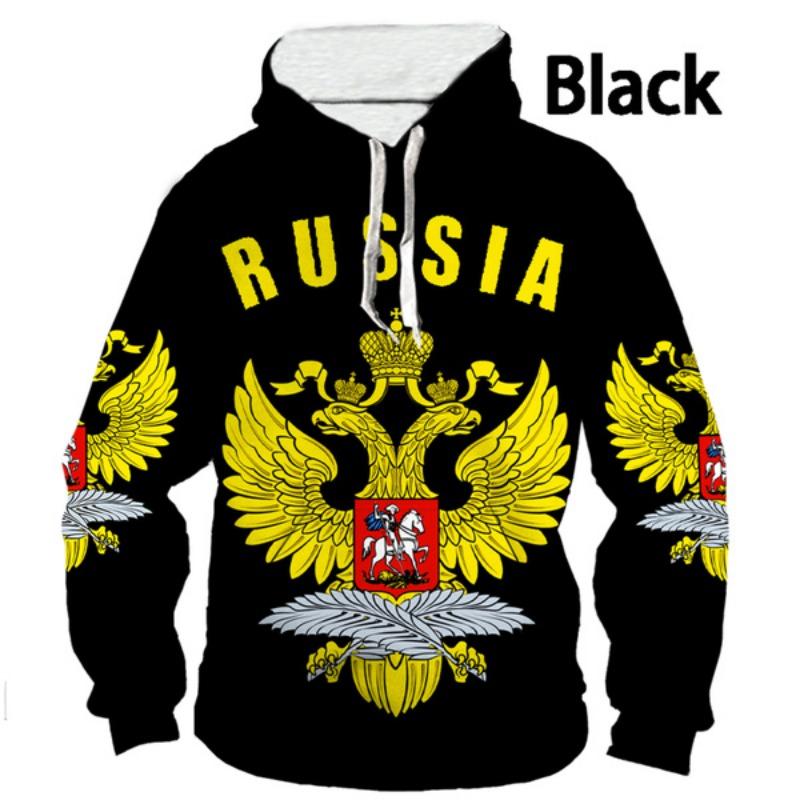 Men/Women Creativity Russia Flag 3D Printed Hoodie Personality Eagle Long Sleeve Fashion Casual Sweatshirt