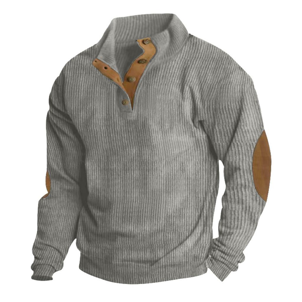 Spring And  Men's Standing Collar Sweatshirt Is Outdoor Casual Sweaters Tops
