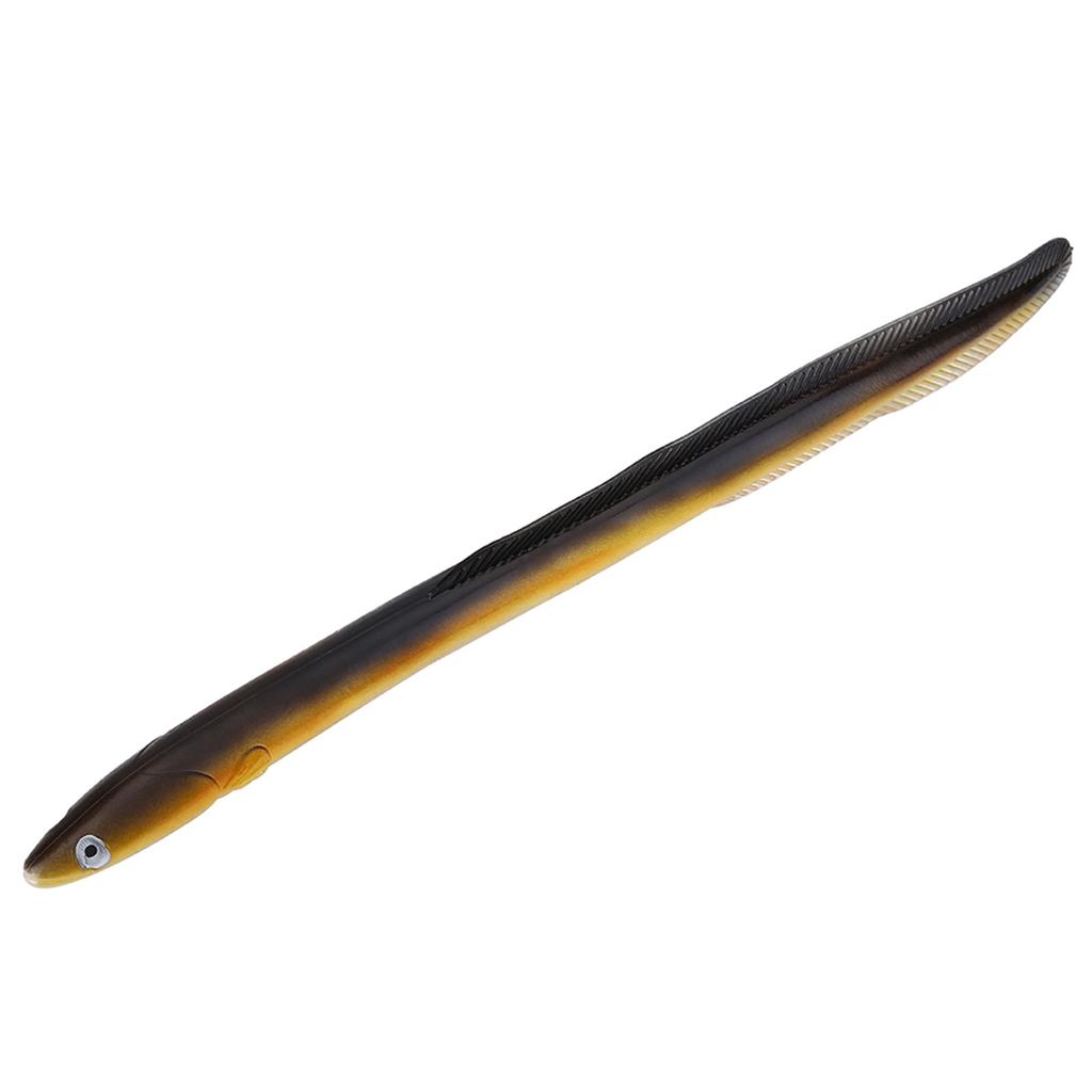 1 шт. Большая мягкая приманка из ПВХ в форме угря, имитация рыбы, искусственная плавающая приманка для рыбалки