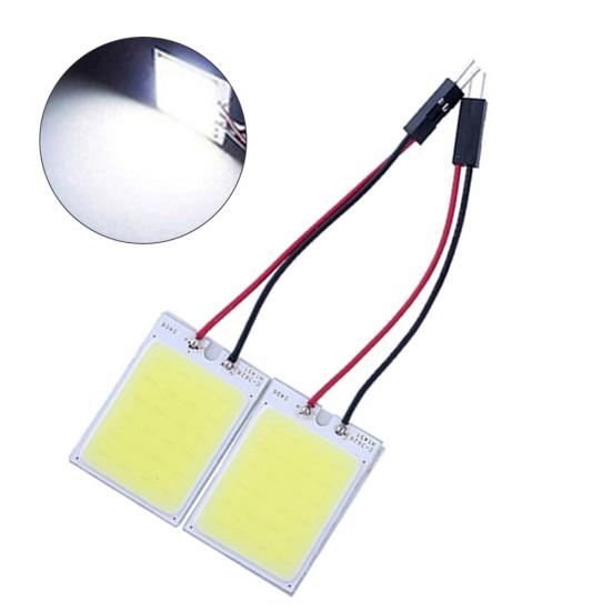 HID White 24COB Light Bulb LED Panel Car Bright Interior Trunk Inner Dome Lamp
