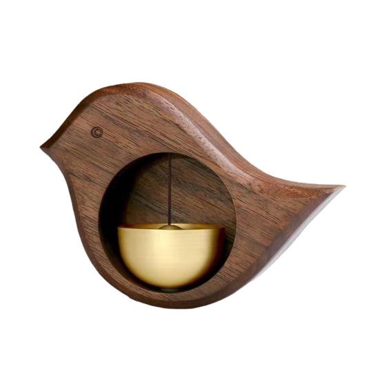 Деревянный латунный колокольчик для владельцев магазинов с громким звуком, подвесной колокольчик для входной двери, подвесная музыка ветра, магнитный дверной звонок для открытия двери, украшение для входа в магазин, домашний офис