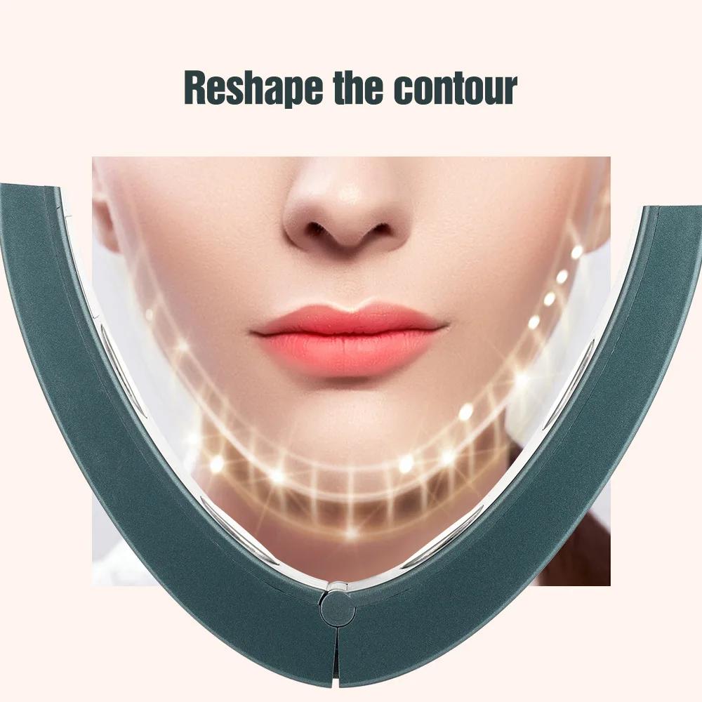 Face Shaper Устройство для подтяжки и укрепления лица Артефакт для похудения лица Интеллектуальный массажер для лица V-образный прибор Микроток