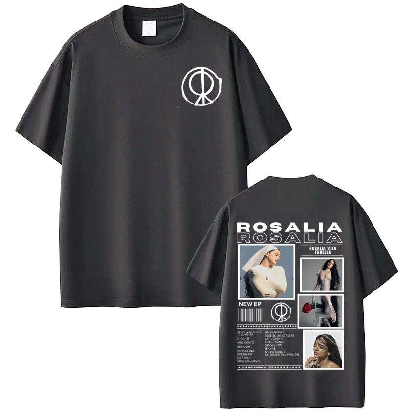 Singer Rosalía LUX Album Tour 2025 Print Tshirt Men Women Fashion Cotton Tshirts Oversized Hiphop Casual Comfort T Shirts Top