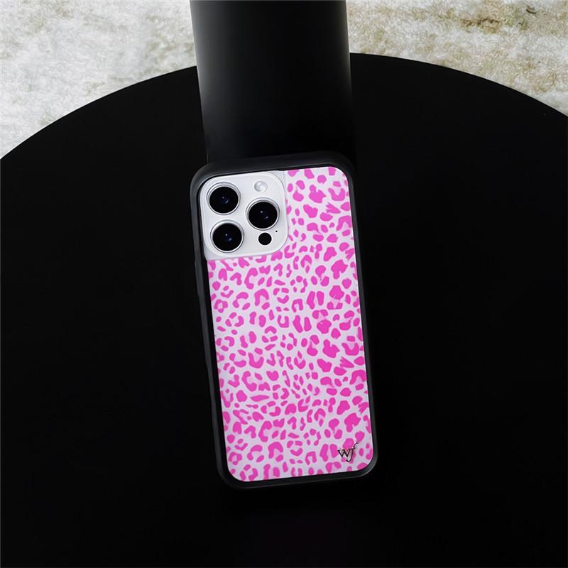 Чехлы Wildflower Meow Kitten для iPhone 11 12 13 14 15 16 Pro Max Plus 16pro 16plus Леопардовый Коровья клетка wf Чехол для телефона