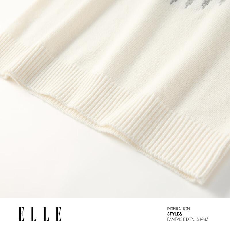 ELLE Женский пуловер в стиле Fair Isle