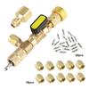 With Dual Size SAE 1/4 & 5/16 Port for R22 R410A R404A R407c Air Conditioning Line Repair Tools Valve Core Remover/Installer