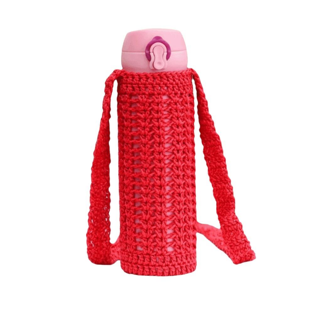 Reusable Water Bottle Carrier Bag Handmade Cup Sleeve Pouch Thermos Cup Sleeve Water Bottles
