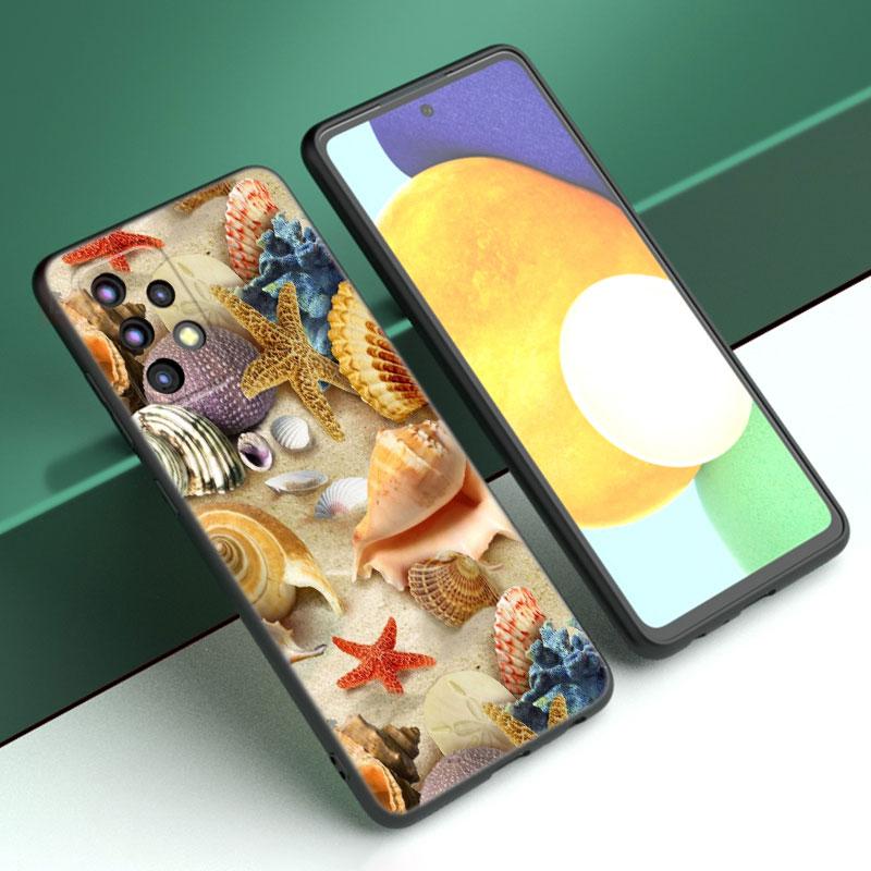 Чехол для телефона с ракушками и морской звездой для iPhone Samsung Galaxy Redmi Xiaomi Oppo OnePlus Note SA 7 8 9 10 11 12 13 14 20 21 22 23 53 54 Pro Max Ultra
