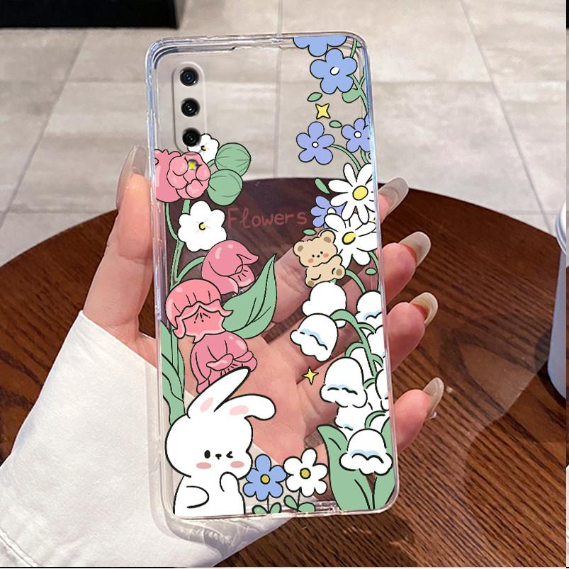 Чехол для Xiaomi Mi A3 CC9e CC9 MiCC9e Задняя крышка Прозрачный Роскошный Милый Любовь Кролик Забавный TPU Мягкий Силикон Прозрачный Чехол для Телефона