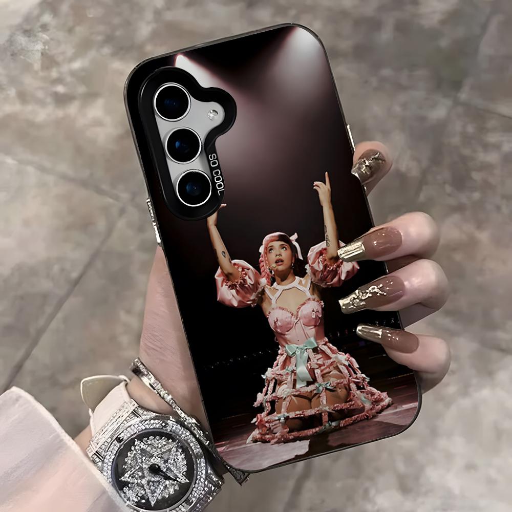 Girl Singer Melanie M-Martinez Phone Case For Samsung S25 Ultra S23 S22 S21 S20 Ultra Plus S24 Fe A54 A55 Color Silver Cover
