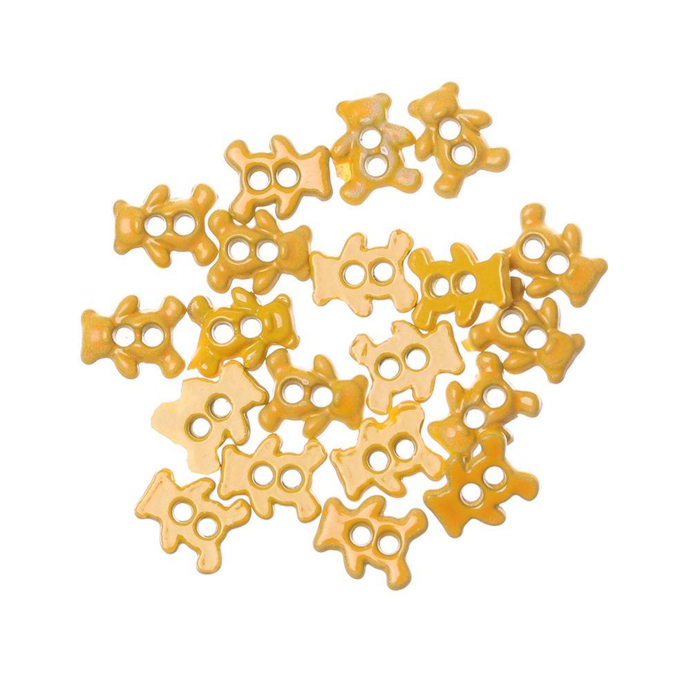 Craft Bear Pattern Decoration DIY Doll Clothes Mini Buttons Clothing Sewing Buckle Metal Buckles