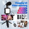 Video Recording Kit Equipment Remote Photography Light Plug and Play LED Noise Reduction Vlog Ring Light Tripod Fill Kit with Microphone