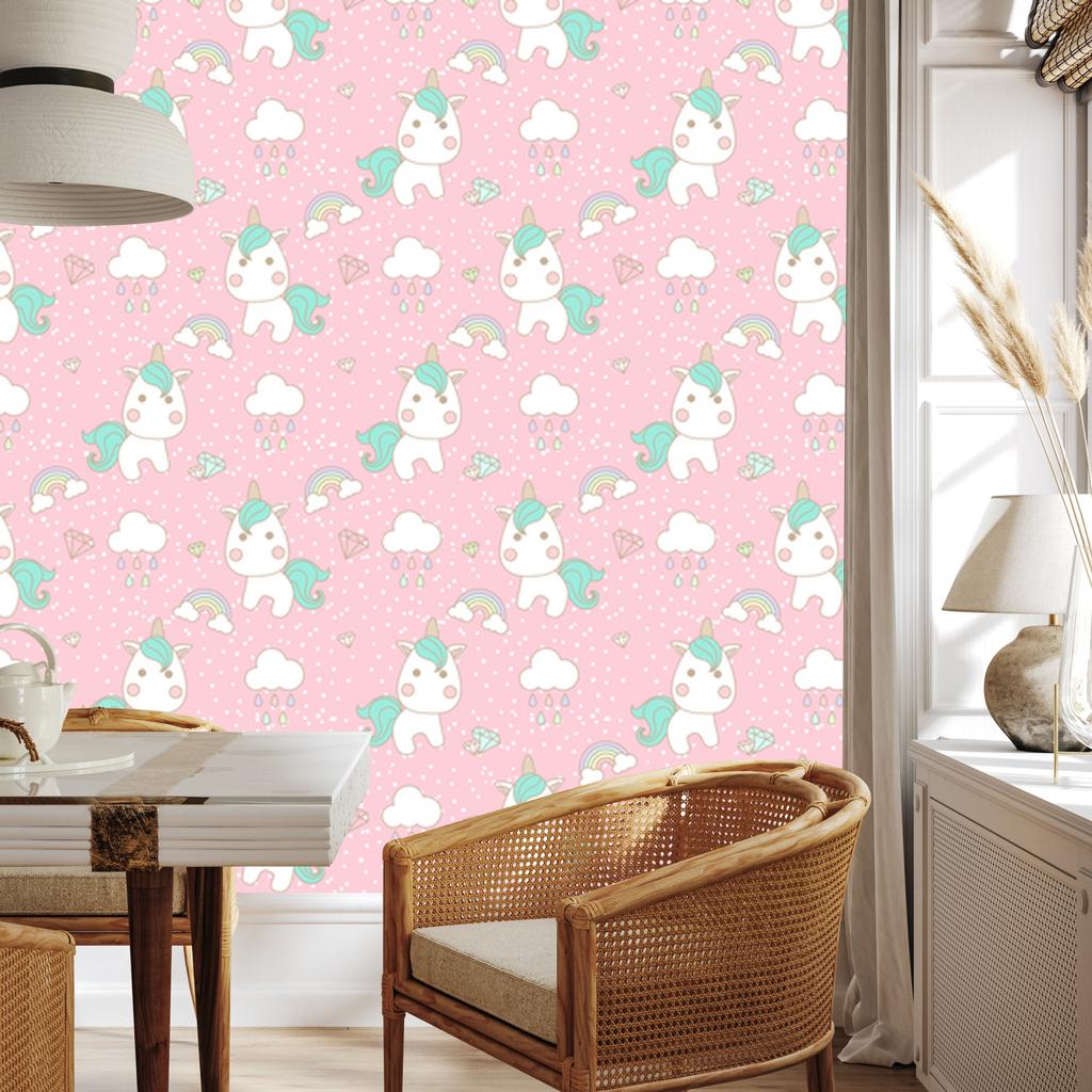 Unicorn wallpaper for living room and bedroom 50x1000